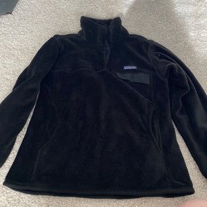 Patagonia fleece black snap